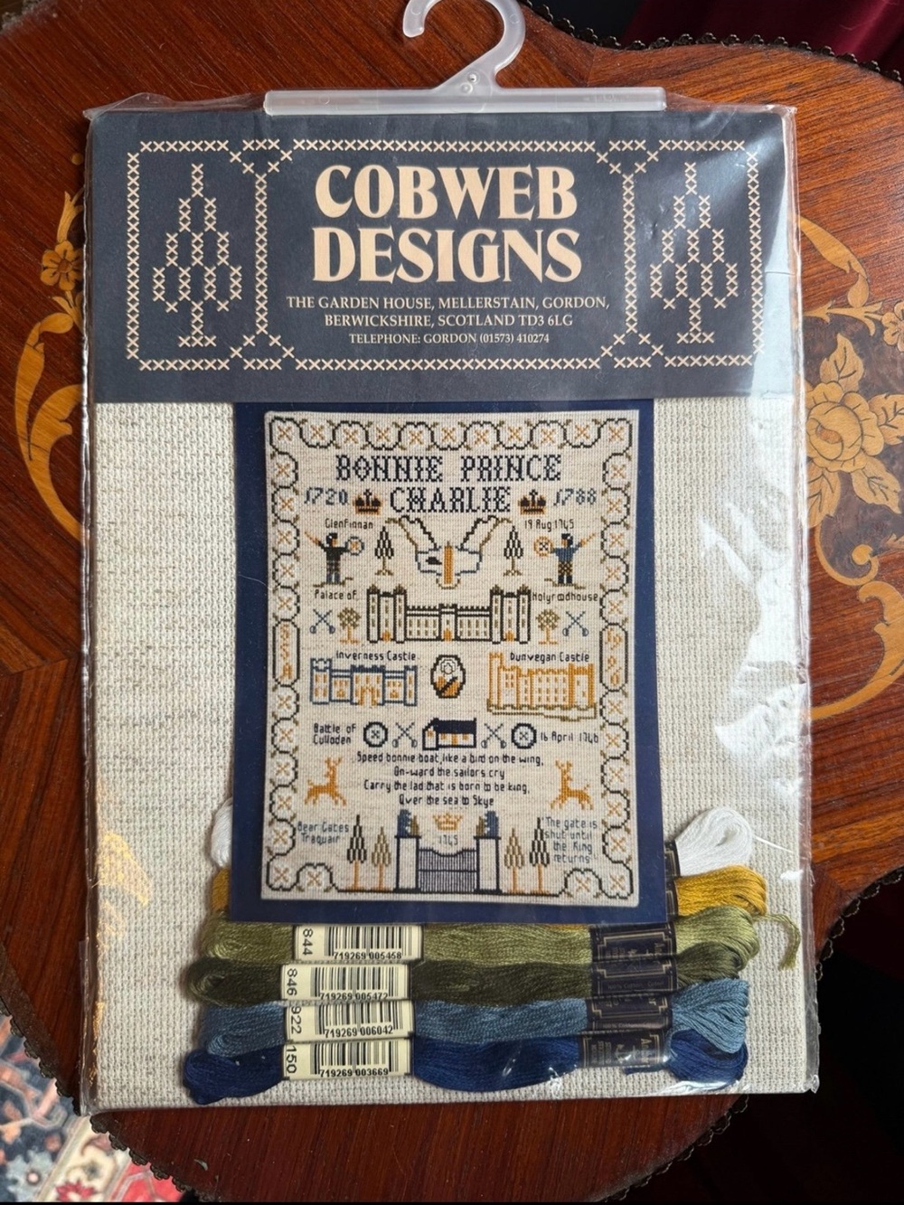 Very Rare Cobweb Designs Cross Stitch Kit Bonnie Prince Charlie New Scotland